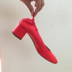 EVERLANE SHOES7.5 SALMON ITALIAN LEATHER WORN ONCE